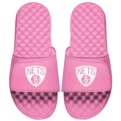 Brooklyn Nets ISlide Women's Primary Logo Slide Sandals - Pink