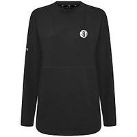 Women's Levelwear Black Brooklyn Nets Beaudry Pullover Sweatshirt