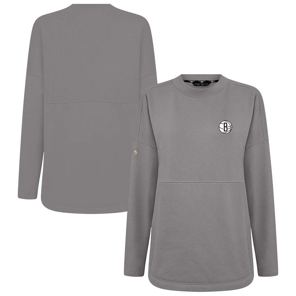 Women's Levelwear Brooklyn Nets Beaudry Pullover Sweatshirt