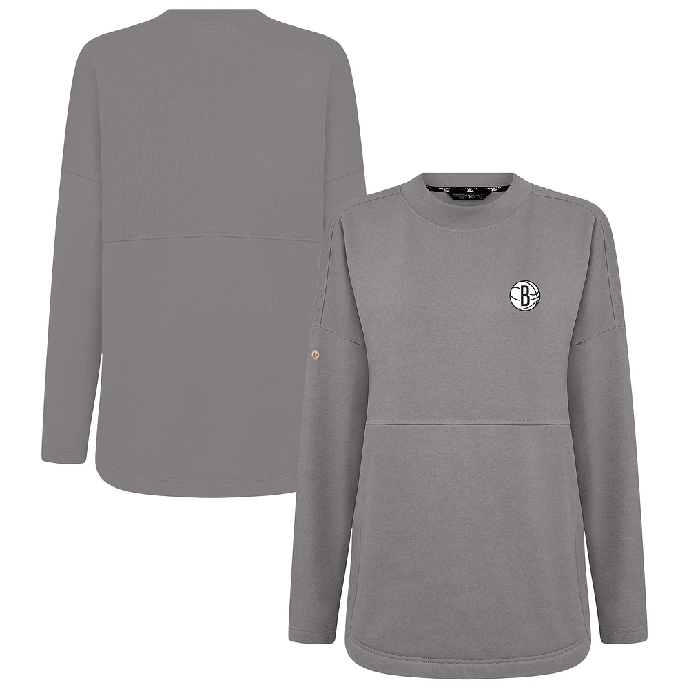 Women's Levelwear Brooklyn Nets Beaudry Pullover Sweatshirt