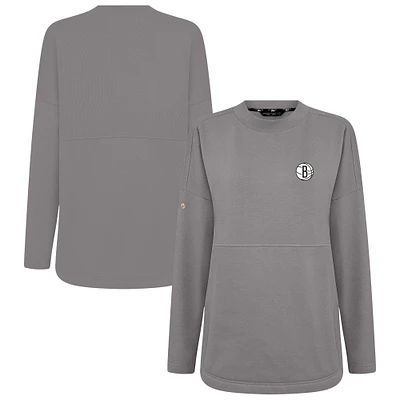 Women's Levelwear Brooklyn Nets Beaudry Pullover Sweatshirt