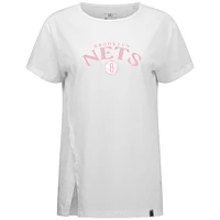 T-shirt blanc pour femme Levelwear Brooklyn Nets, Influx Arch, fête des mères