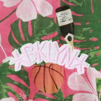Women's Lusso Pink Brooklyn Nets Finley-Frankie Party Top & Shorts Set