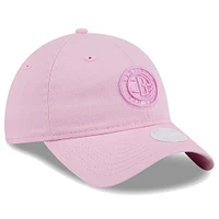 Casquette ajustable 9TWENTY rose Brooklyn Nets Colorpack ton sur ton New Era pour femme