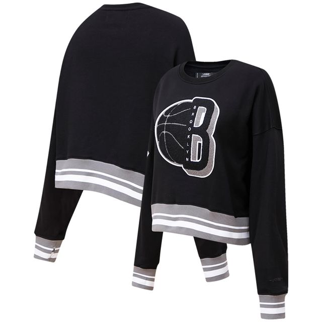 Sweat à capuche Pro Standard Brooklyn Nets Mash Up pour femme, noir