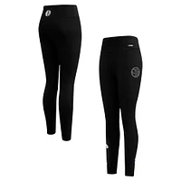 Women's Pro Standard Black Brooklyn Nets Paint the City Tri-Blend Jersey Leggings