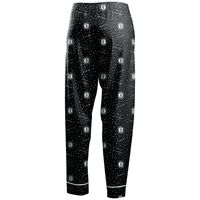 Women's WEAR by Erin Andrews Black Brooklyn Nets - Long Sleeve Button-Up Shirt & Pants Sleep Set