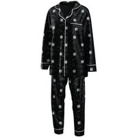 Women's WEAR by Erin Andrews Black Brooklyn Nets - Long Sleeve Button-Up Shirt & Pants Sleep Set