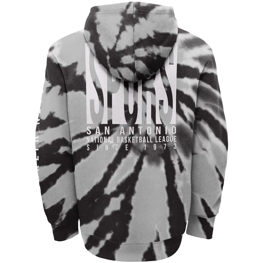 Junior Noir / Argent Brooklyn Nets Déclaration Édition Tie-Dye Sweat à capuche