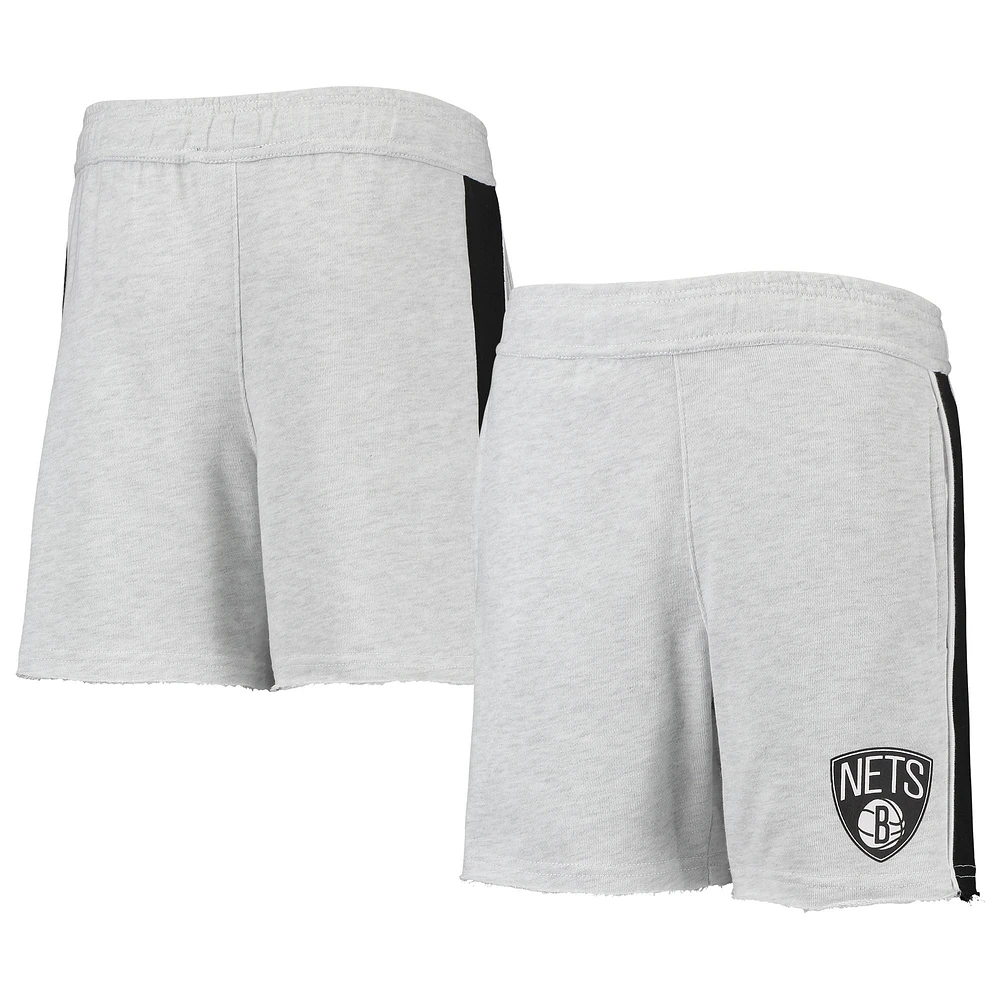 Junior chiné gris Brooklyn Nets Shorts Wingback