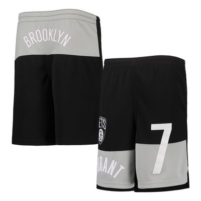 Youth Kevin Durant Black Brooklyn Nets Pandemonium Name & Number Shorts