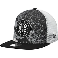 Casquette Snapback 9FIFTY Brooklyn Nets Court Sport New Era noire pour jeune