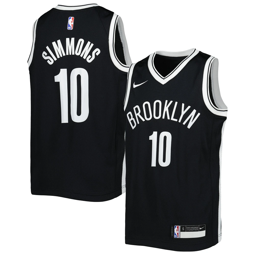 Youth Nike Ben Simmons Black Brooklyn Nets Swingman Jersey - Icon Edition