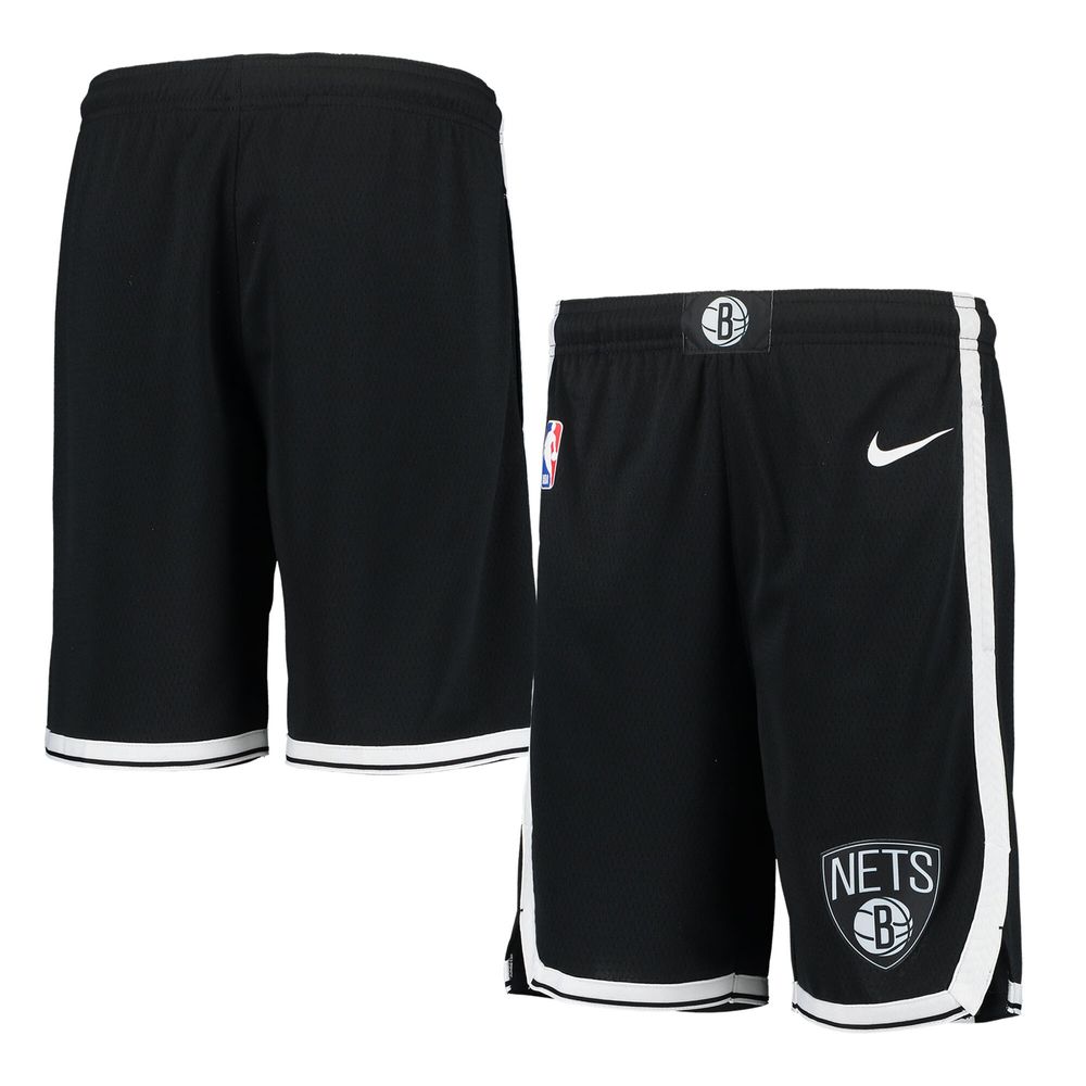 Youth Nike Black Brooklyn Nets 2020/21 Swingman Performance Shorts - Icon Edition