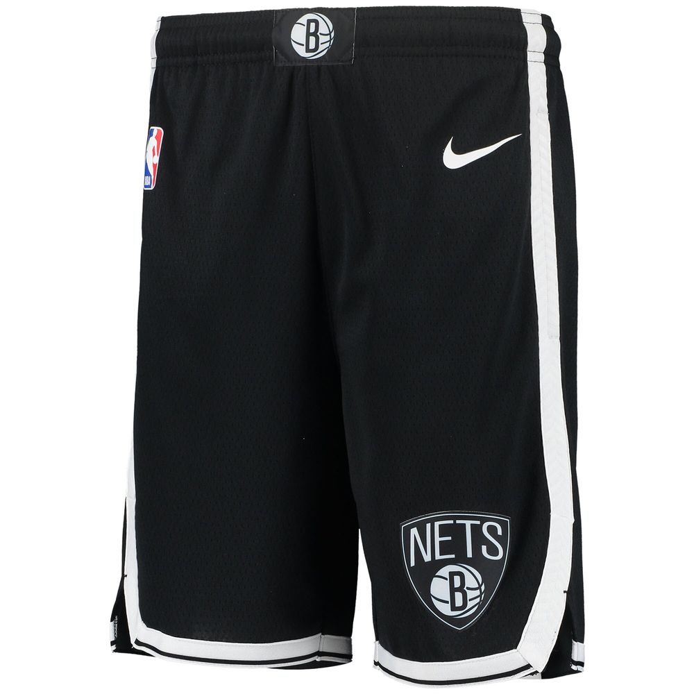 Youth Nike Black Brooklyn Nets 2020/21 Swingman Performance Shorts - Icon Edition