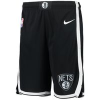 Youth Nike Black Brooklyn Nets 2020/21 Swingman Performance Shorts - Icon Edition