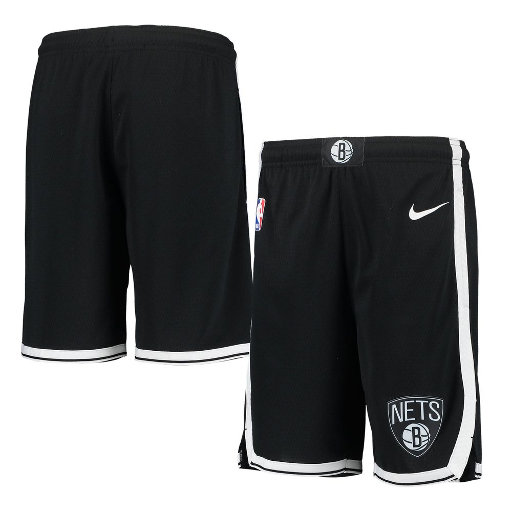Youth Nike Black Brooklyn Nets 2020/21 Swingman Performance Shorts - Icon Edition