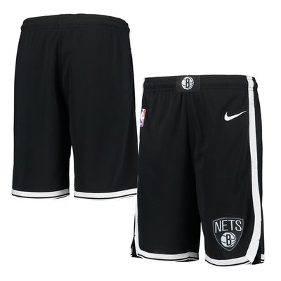 Youth Nike Black Brooklyn Nets 2020/21 Swingman Performance Shorts - Icon Edition