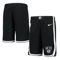 Youth Nike Black Brooklyn Nets 2020/21 Swingman Performance Shorts - Icon Edition