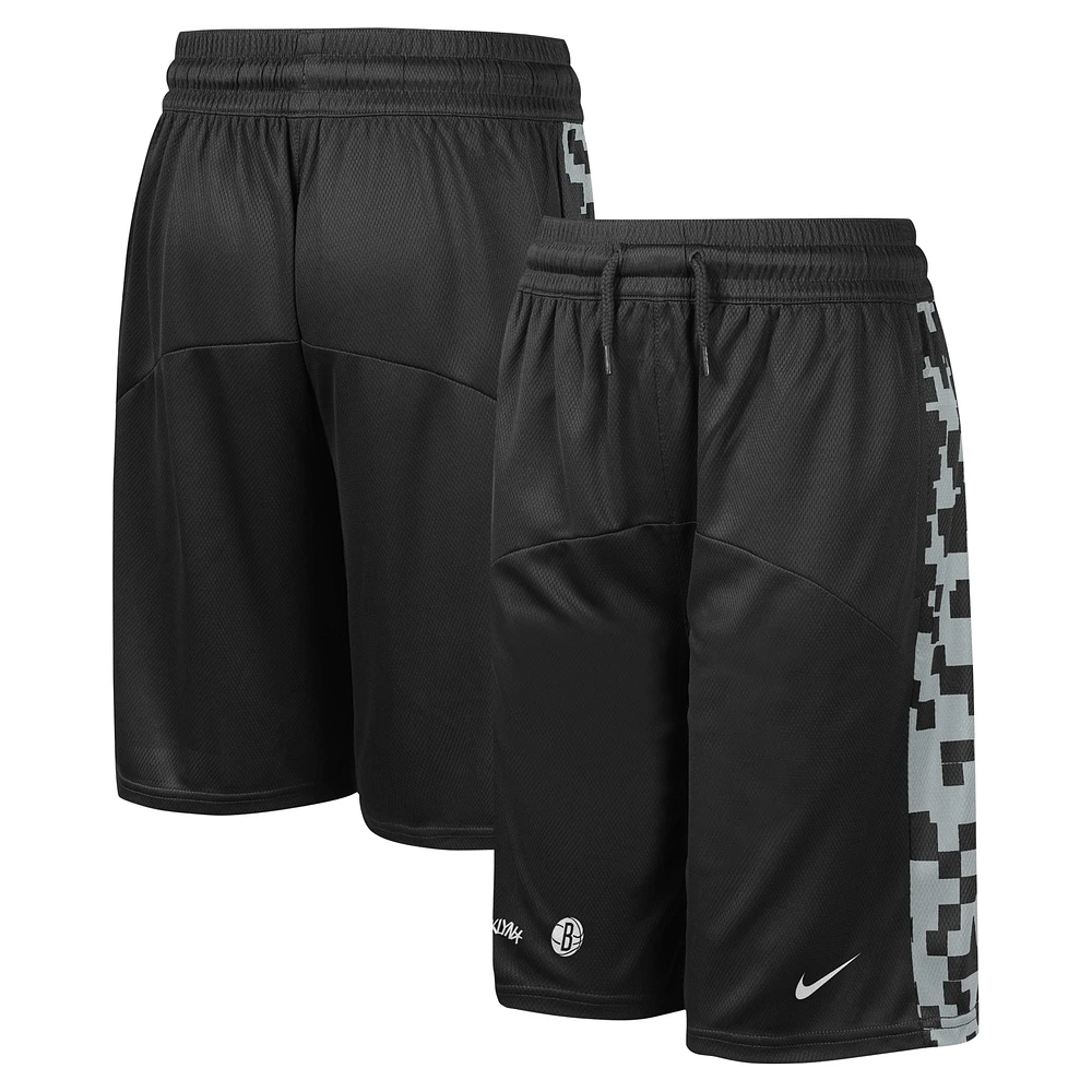 Youth Nike Black Brooklyn Nets Courtside Starting Five Team Shorts