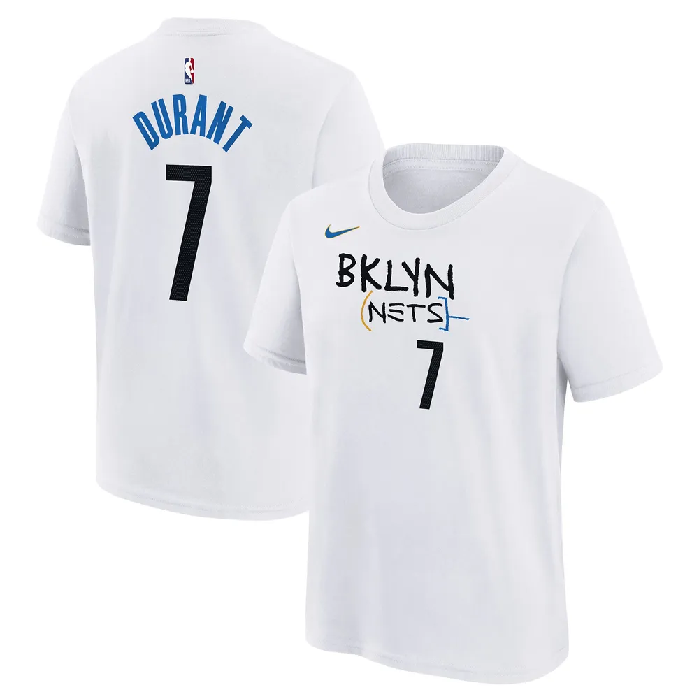 Youth Brooklyn Nets Kevin Durant Nike White 2022/23 City Edition Name &  Number T-Shirt