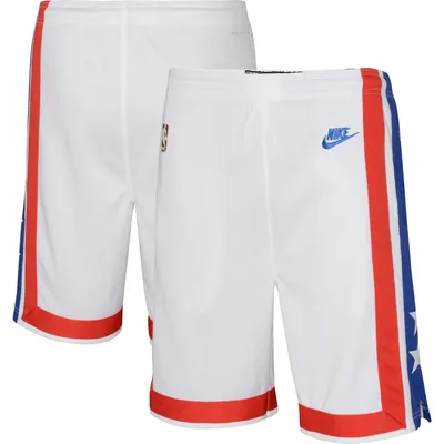 Brooklyn Nets Nike Youth Hardwood Classics Swingman Shorts - White