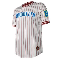 Men's Stitches White Brooklyn Royal Giants V-Neck Jersey