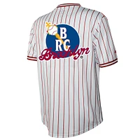 Men's Stitches White Brooklyn Royal Giants V-Neck Jersey