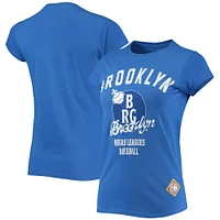 Women's Stitches Royal Brooklyn Giants Negro League Logo T-Shirt