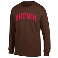 Men's Champion  Brown Bears Basic Arch Long Sleeve T-Shirt
