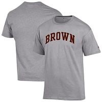 Men's Champion  Heather Gray Brown Bears Basic Arch T-Shirt