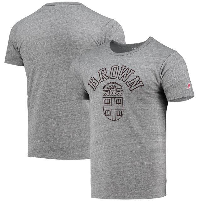 T-shirt tri-blend pour hommes League Collegiate Wear Heather Grey Brown Bears Seal Nuevo Victory Falls