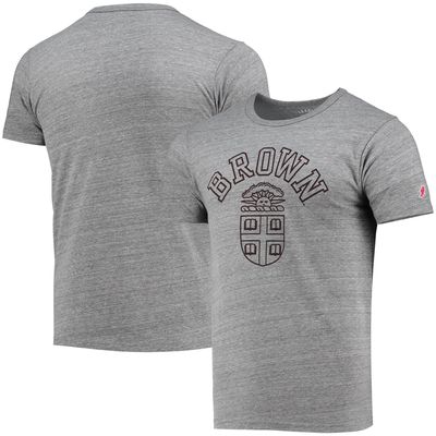 Men's League Collegiate Wear Heathered Gray Brown Bears Tide Seal Nuevo Victory Falls Tri-Blend T-Shirt