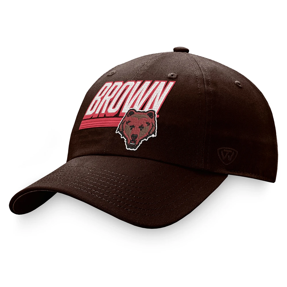 Men's Top of the World Brown Brown Bears Slice Adjustable Hat