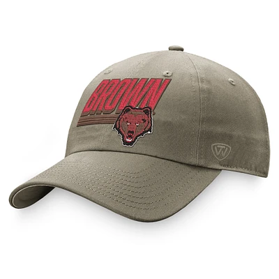 Casquette réglable Top of the World Kaki Brown Bears Slice pour homme