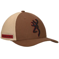 Men's Brown Browning Bloodline Trail Trucker Flex Hat