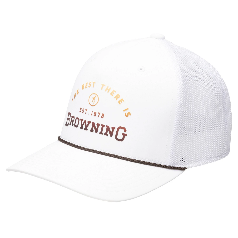 Men's Browning White Hovey Rope Trucker Adjustable