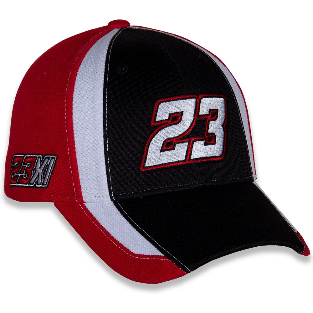 Casquette réglable Bubba Wallace Restart 23XI Racing pour homme, noir/rouge