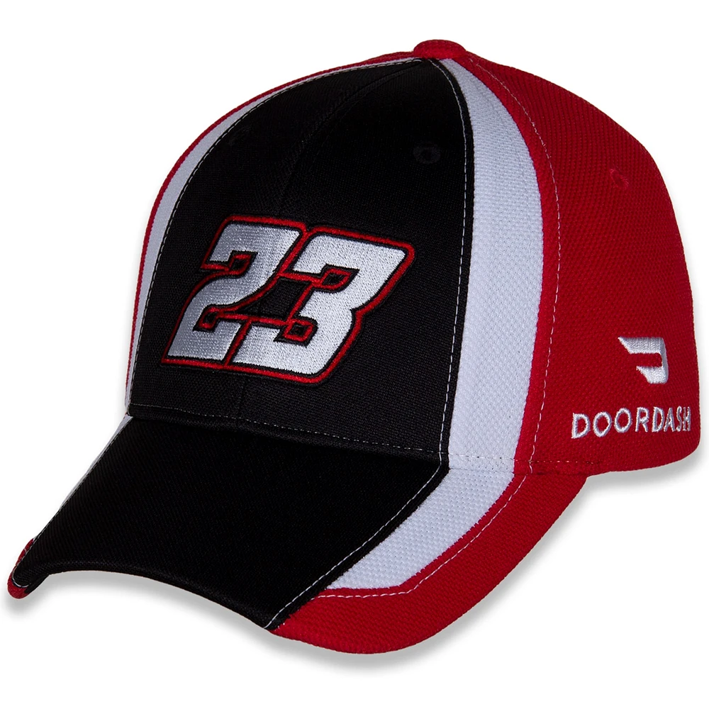 Casquette réglable Bubba Wallace Restart 23XI Racing pour homme, noir/rouge