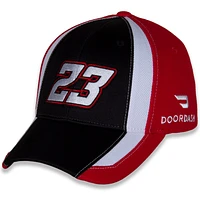 Casquette réglable Bubba Wallace Restart 23XI Racing pour homme, noir/rouge