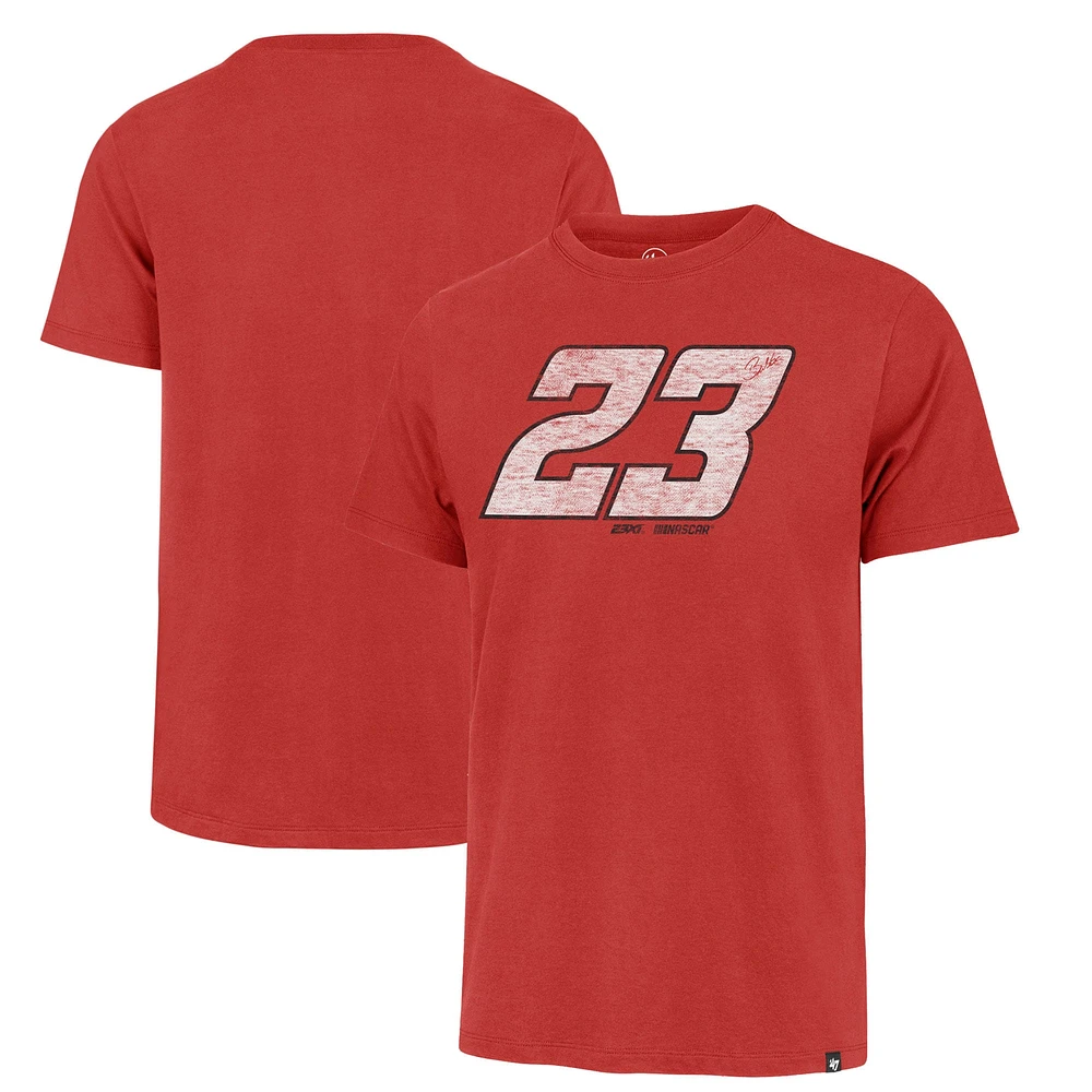 T-shirt Franklin pour hommes, numéro de pilote Bubba Wallace rouge '47