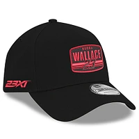 Men's New Era Black Bubba Wallace  9FORTY A-Frame Patch Adjustable Hat
