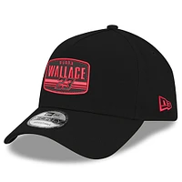Men's New Era Black Bubba Wallace  9FORTY A-Frame Patch Adjustable Hat
