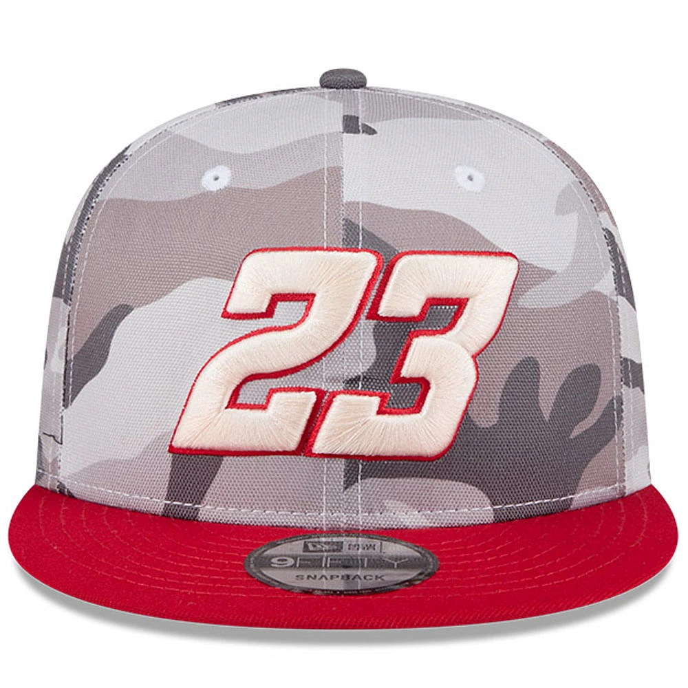 Men's New Era Camo/Scarlet Bubba Wallace 9FIFTY Snapback Hat