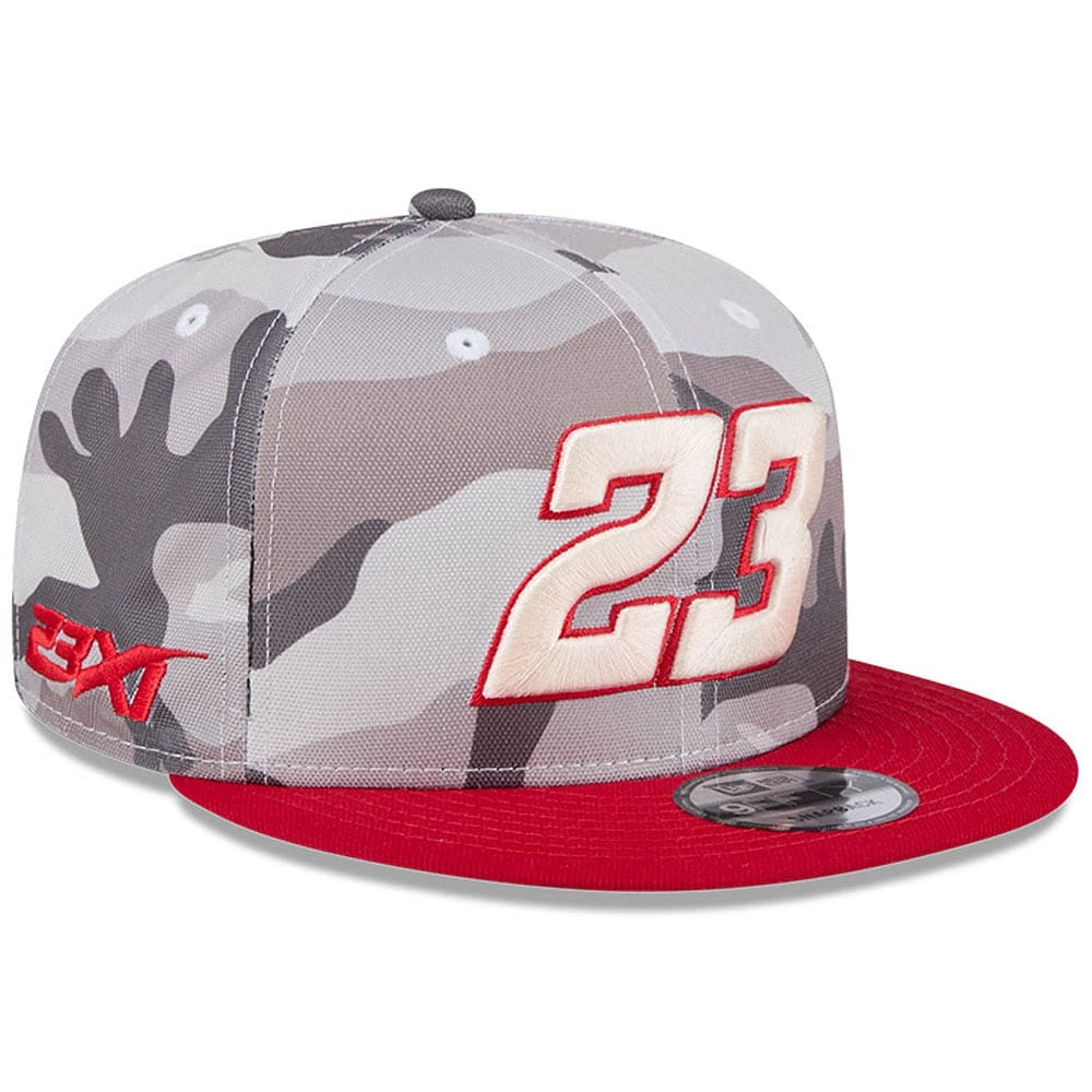 Men's New Era Camo/Scarlet Bubba Wallace 9FIFTY Snapback Hat