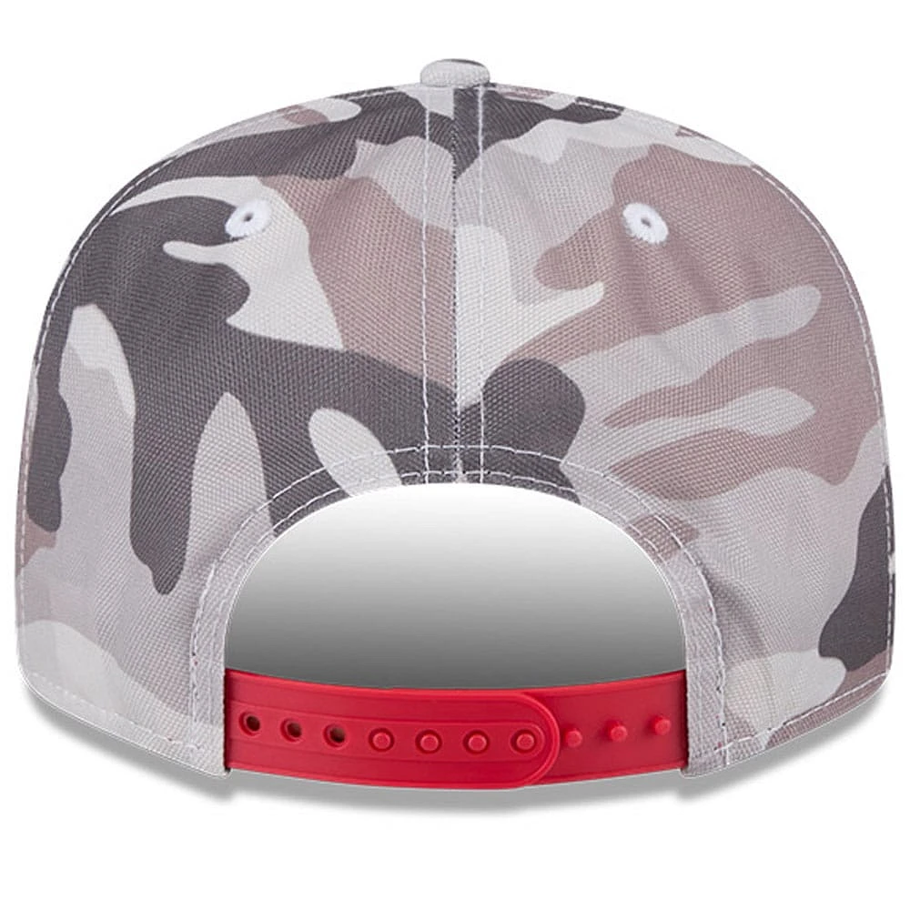 Men's New Era Camo/Scarlet Bubba Wallace 9FIFTY Snapback Hat