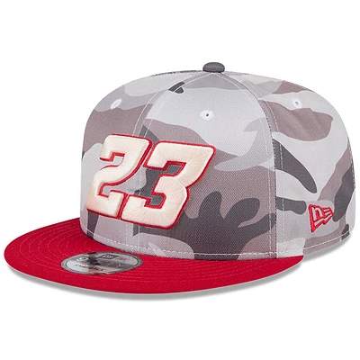 Casquette Snapback Bubba Wallace 9FIFTY camouflage/écarlate New Era pour hommes