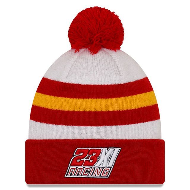 Bonnet à revers en tricot Bubba Wallace McDonald's New Era rouge/blanc pour homme