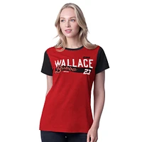 Women's G-III 4Her by Carl Banks Red Bubba Wallace Racer Color Blocked T-Shirt