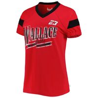 Women's Touch Red Bubba Wallace Pre-Game V-Neck T-Shirt